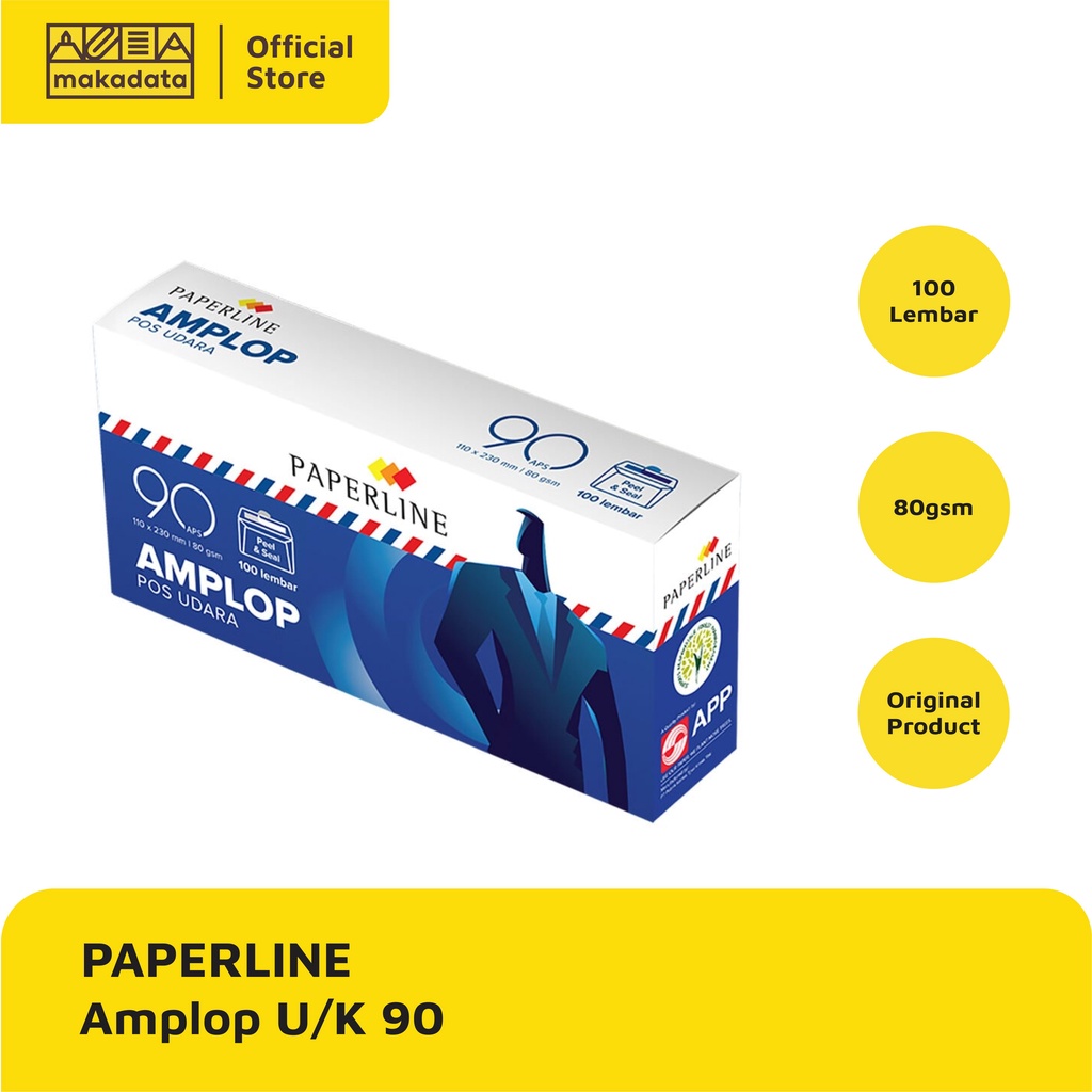 

AMPLOP POS PUTIH PAPERLINE / SURAT AIRMAIL UDARA PANJANG 90 (1 PAK ISI 100 LEMBAR) MURAH