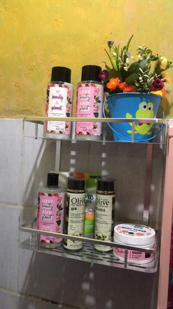 Rak Dinding Toilet Kamar Mandi