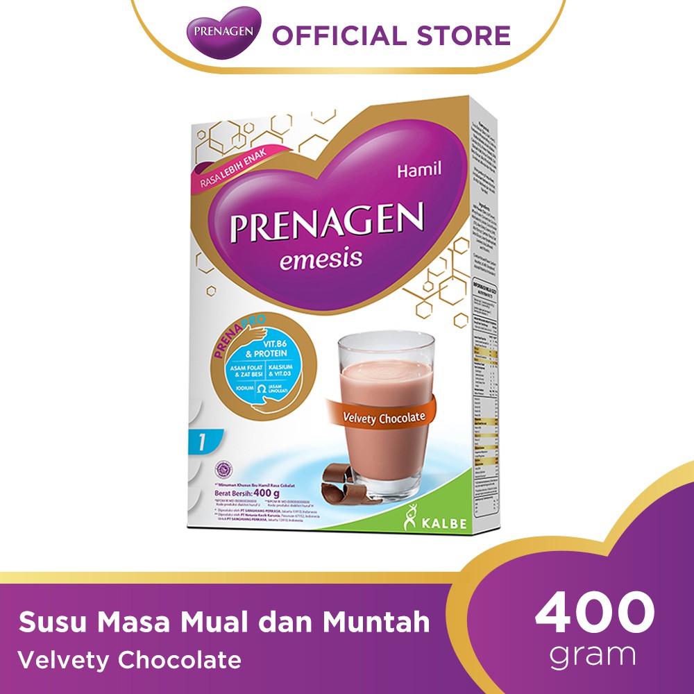 Promo Harga Prenagen Emesis Velvety Chocolate 400 gr - Shopee