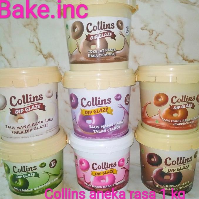 

[Bake.inc] Collins Dip Glaze Aneka Rasa 1 kg ( harga satuan ) TERLARIS TERPERCAYA ORIGINAL