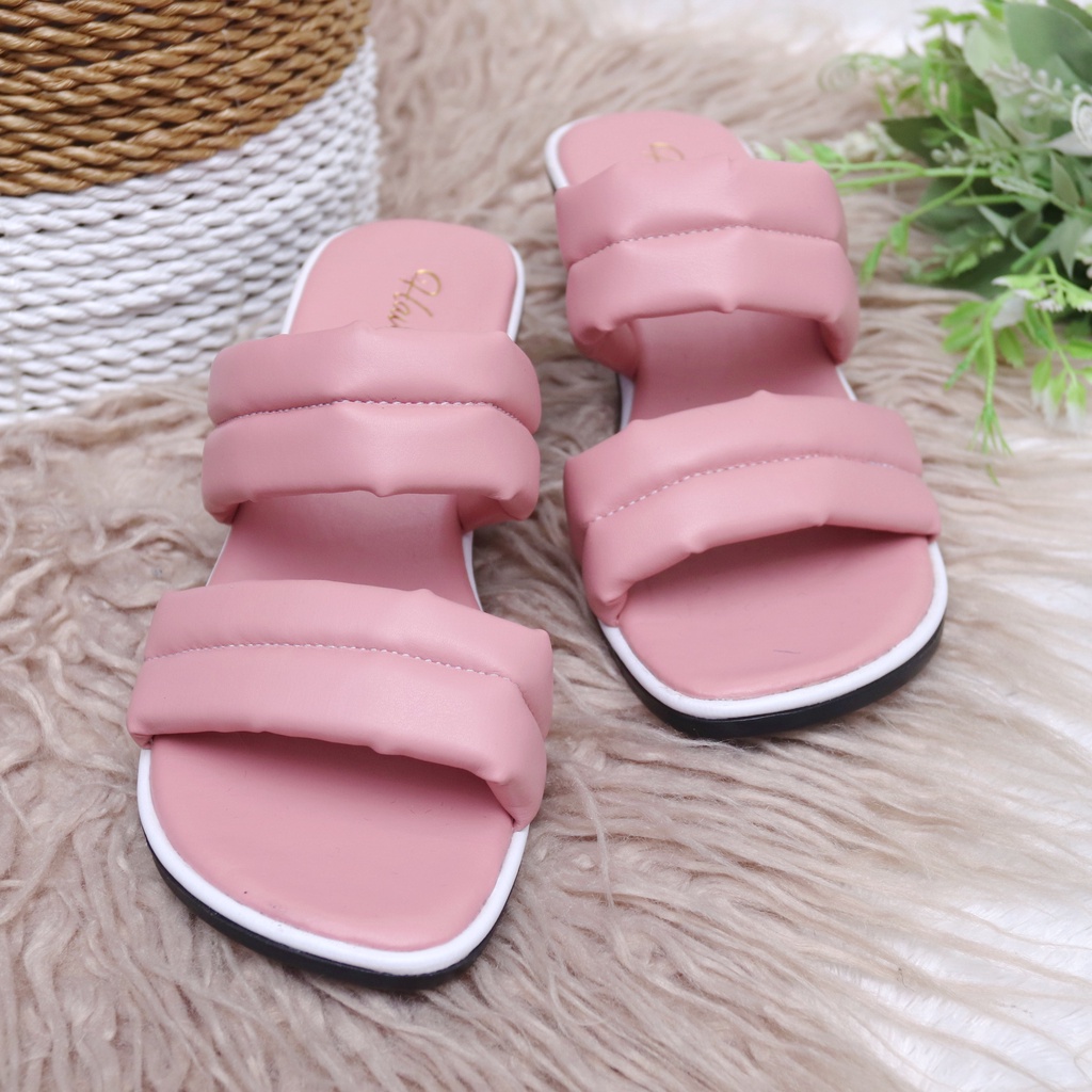Sandal Wanita Heels Tali Terbaru Sendal Cewek Tali Kekinian Sendal Wanita Heels Hak Tahu Sandal Wanita Chunky