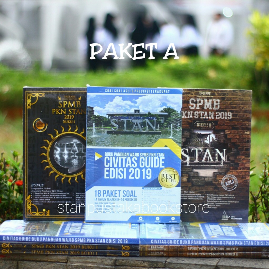 [PAKET 3 Buku] Buku SPMB/USM PKN STAN 2019 Prepare SPMB 1&2,Civitas Guide, TKD/SKD CPNS, Modul Bebas