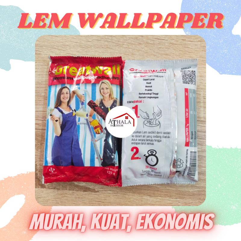 Lem Wallpaper Dinding  Kuat Murah Ekonomis / Lem Walpaper Dinding
