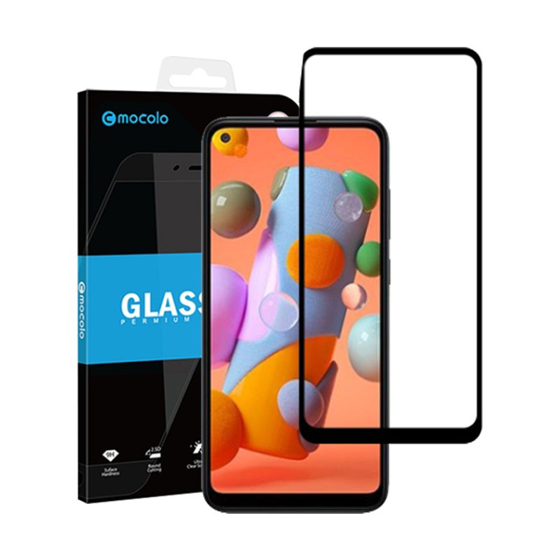 

Tempered Glass Samsung Galaxy A11 / M11 Mocolo 3D Full Cover Screen Protector Pelindung Layar HP