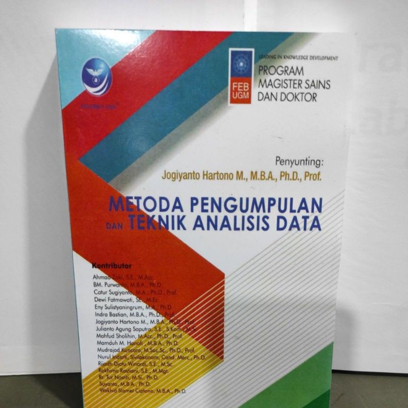 Jual Buku Metode Pengumpulan Dan Teknik Analisis Data Jogiyanto Hartono ...