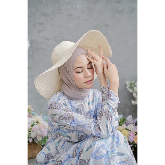 Ounadoutfit Shakira dress turtleneck rample kekinian free masker / baju muslim wanita / homedress kekinian