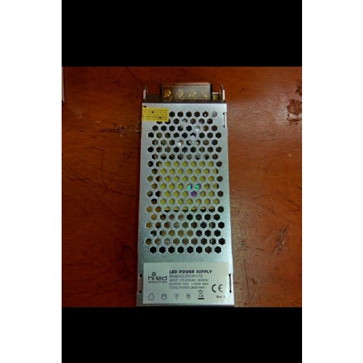 power supply dc 12vol 16,6amper input ac 175-265vol merek Hiled