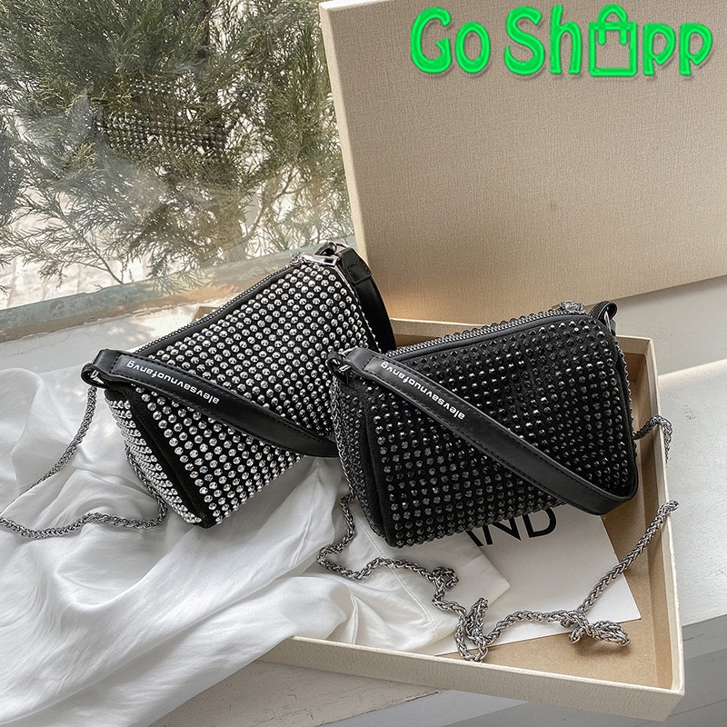 Tas Selempang Wanita Manik Bling Bling Import - Tas Bahu Slempang Wanita Fashion Korea - Tas Pesta Wanita Terbaru Import Kekinian [SL83]