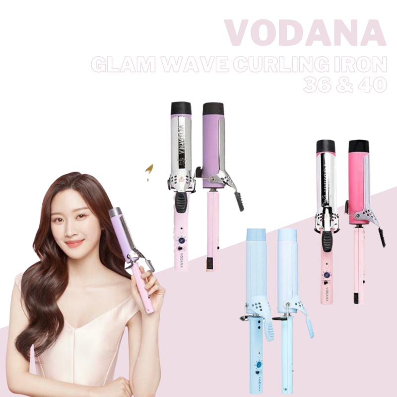 [READY] VODANA Glam Wave Curling Iron 32mm / 36mm / 40mm | Catokan bulat keriting rambut