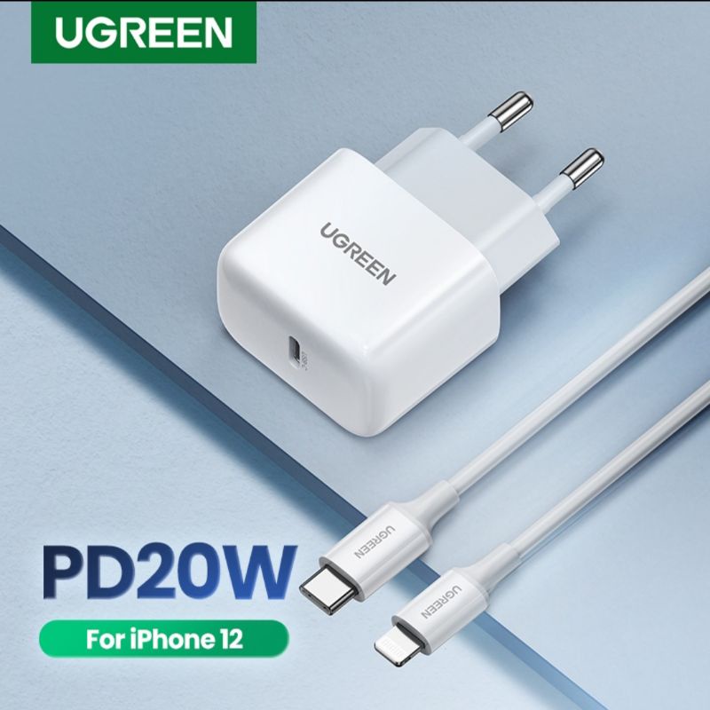 Ugreen Charger 20W for iPhone 11 14 13 12 8 Pro X XR XS Max SE - Ugreen Charger iPhone Fast Charging Original