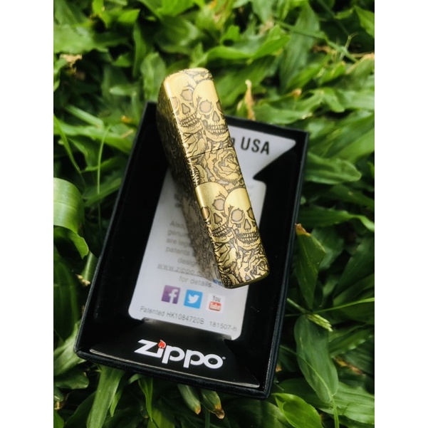 Korek Zippo Motif 5 Slide Zippo Motif SKULL Korek Zippo Antik Premium