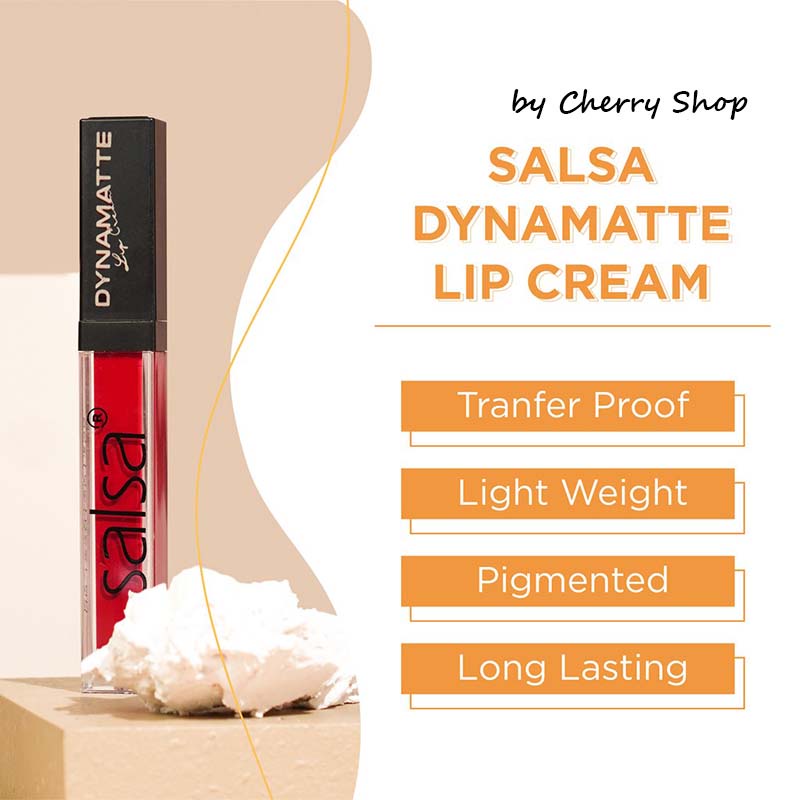 [12 WARNA] [TRANSPROOF] [BPOM] Salsa Dynamatte Lip Cream 5GR