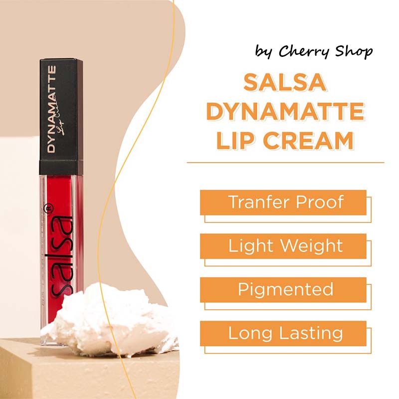 [12 WARNA] [TRANSPROOF] [BPOM] Salsa Dynamatte Lip Cream 5GR