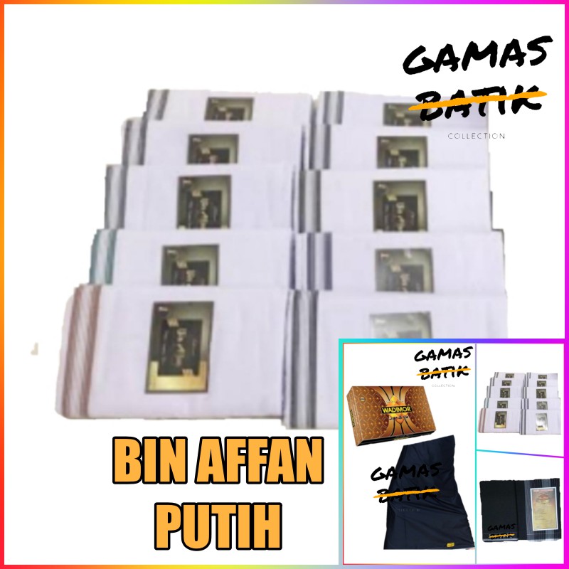 (BISA COD) WADIMOR Sarung Polos Hitam / SARUNG Polos Putih WADIMOR / BIN AFFAN / HMM