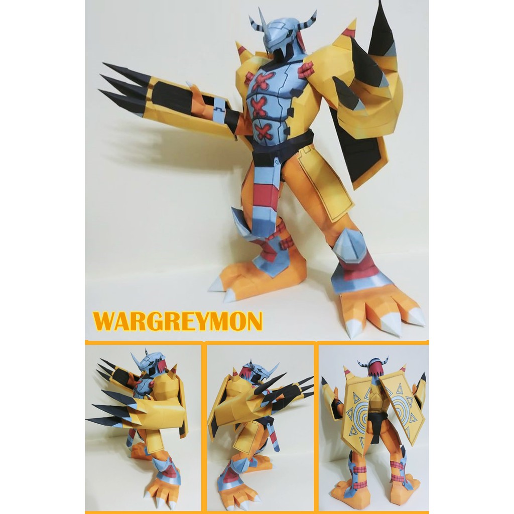 DIY Papercraft Digimon Wargreymon