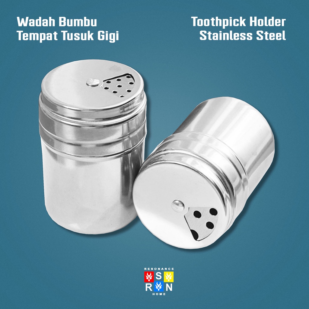 Tempat Tusuk Gigi - Bumbu Stainless / Toothpick Holder Resonance Home