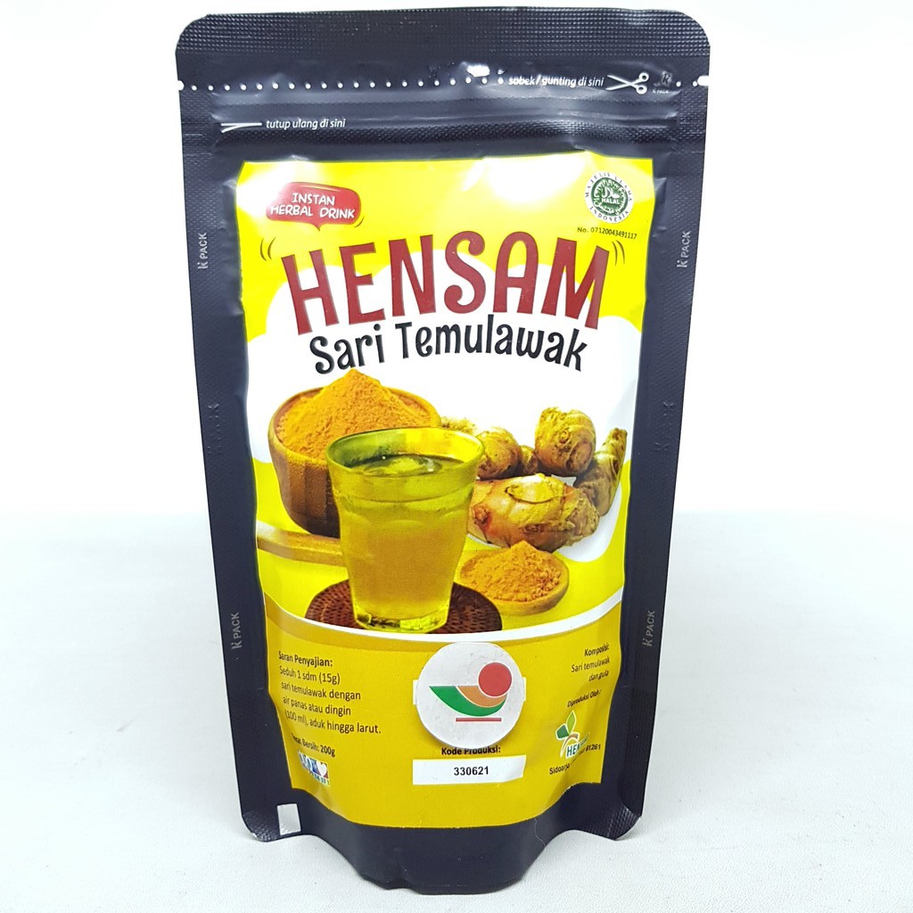 

HENSAM SARI TEMULAWAK 200gr | TEMU LAWAK BUBUK SERBUK HERBAL INSTAN ASLI TRADISIONAL