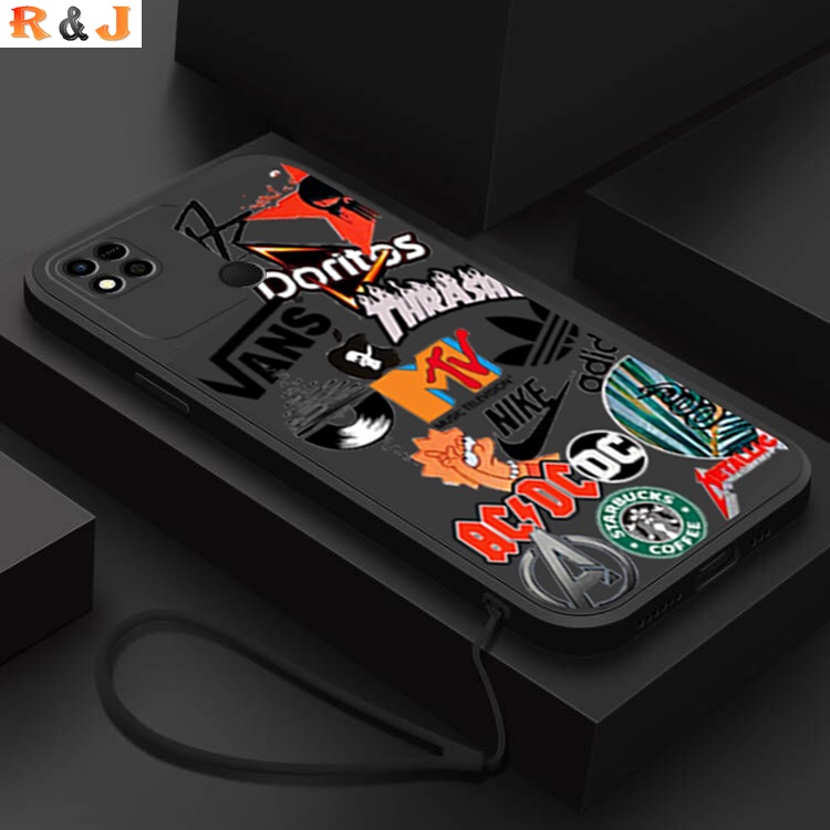 Soft Case Silikon Desain brand Eropa Untuk Redmi10C Redmi Note 11 11s 10 9T 10 Pro 9s 9pro 8 Poco M3 X3Pro X3NFC