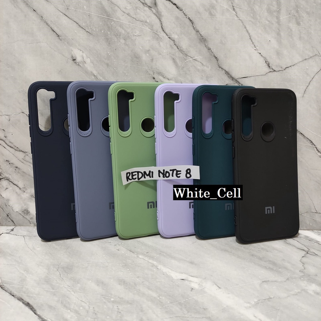 Redmi 10 Note 11 Note 11 Pro Note 8 Note 8 Pro Note 9 Note 10 Soft Case Candy Warna Warni Macaron Protector 3D Camera Logo Silicon White_Cell