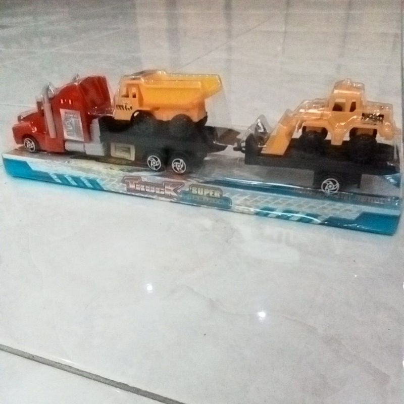 OCT 6736 - Mainan Truk Motifity Tronton muat Konstruksi isi 2 PC OCT6736
