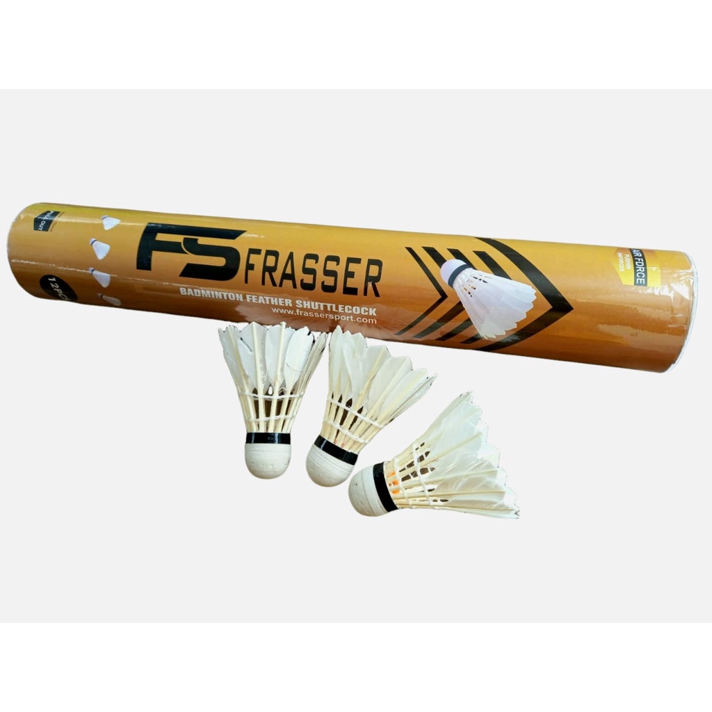 Frasser Shuttlecock Badminton Kok Bulutangkis Frasser Air Force Gold