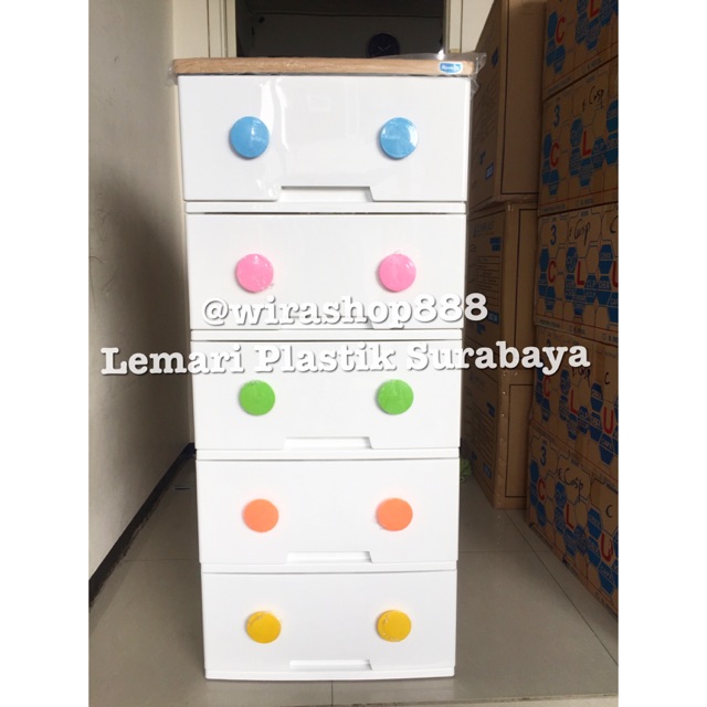 Lemari Rovega Trendy Susun 5 khusus GOJEK