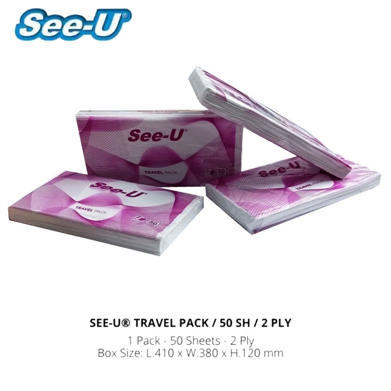 tissue travel pack see u 50s tisu facial