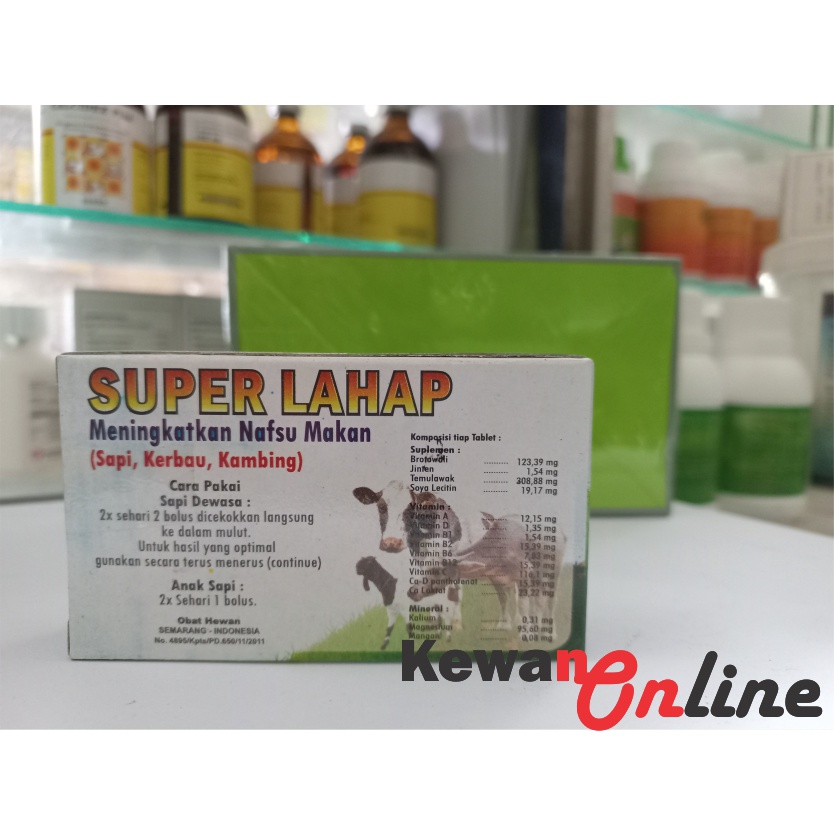 Super lahap - Jamu napsu makan sapi, kerbau, kambing