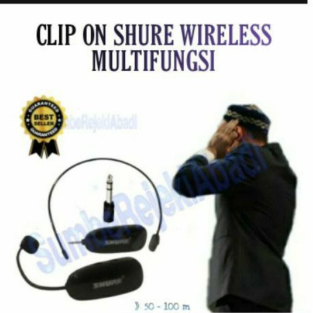 MIC CLIP ON  WIRELESS IMAM MASJID DLL MULTIFUNGSI