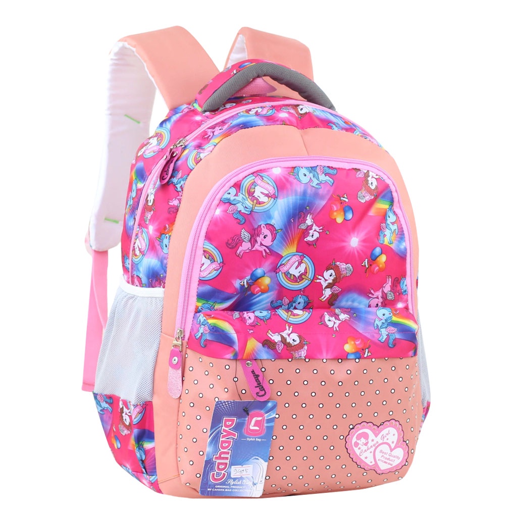 Ransel Anak Perempuan Tas Sekolah Cahaya UNICORN Salem Fashionable Berkualitas Bahan Tebal