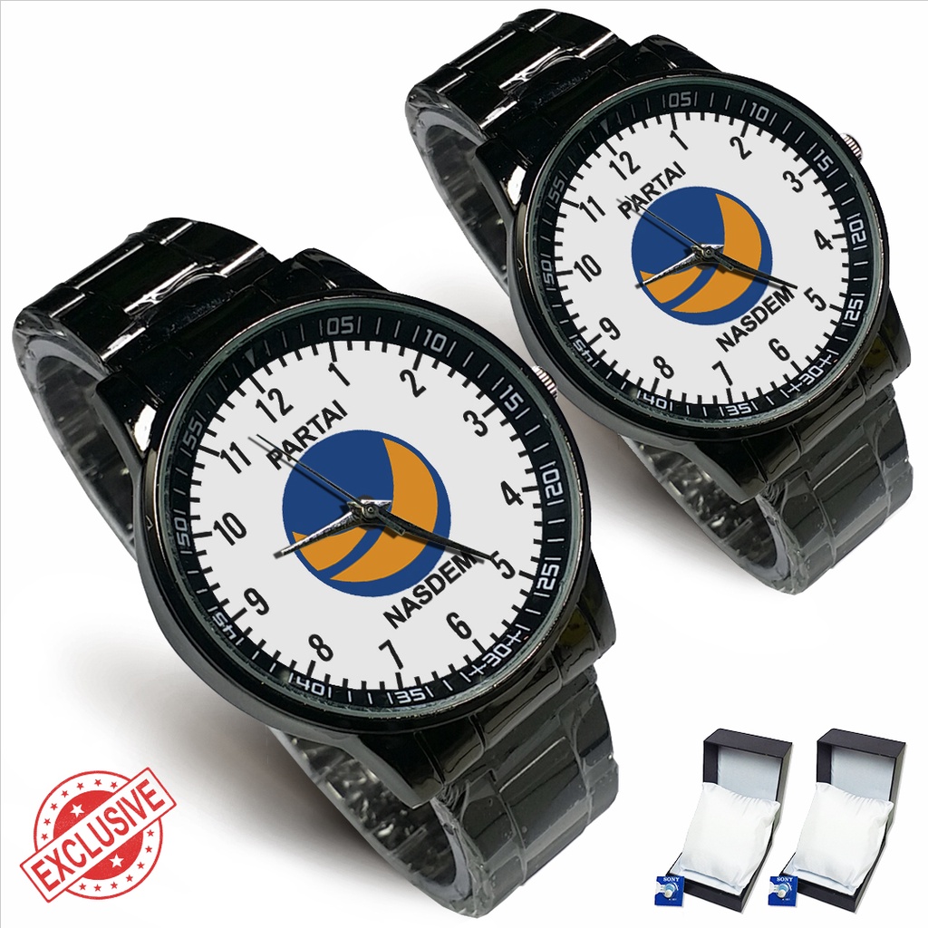 Jam Tangan Rantai Couple PARTAI NASDEM - 01 (Nice)