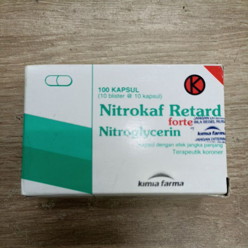 Nitrokaf retard nitroglycerin adalah obat