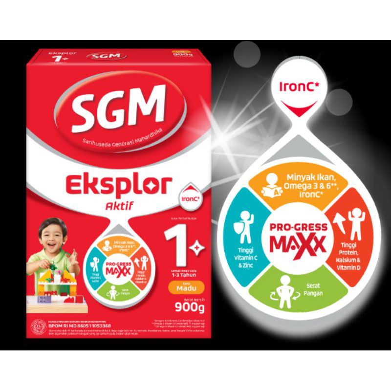 

SGM 1+ madu 900 gram