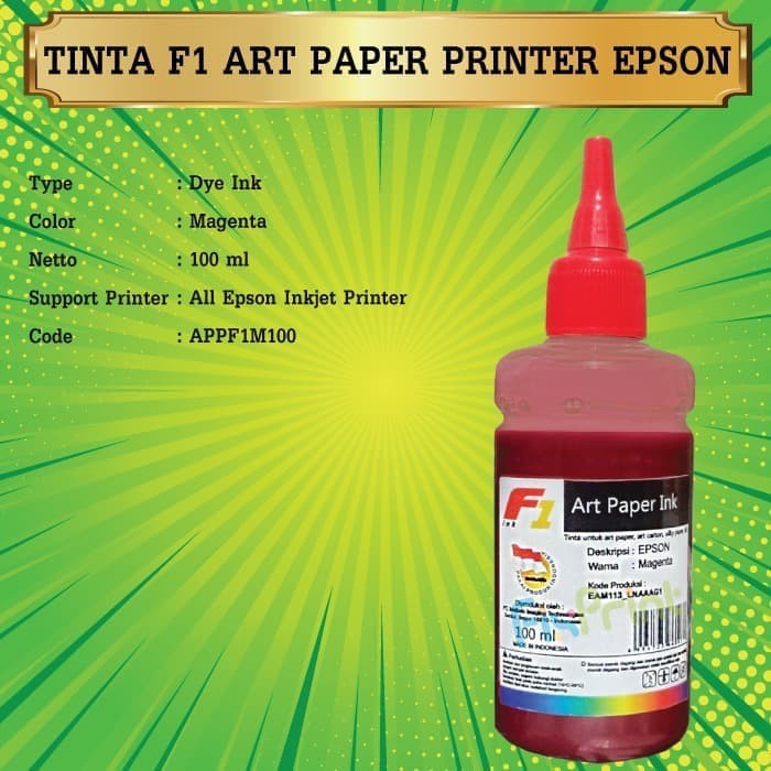 Tinta Art Paper Ink Epson 100ml Printer L805 L850 T1100 L1300 L1800 FPJNew1248