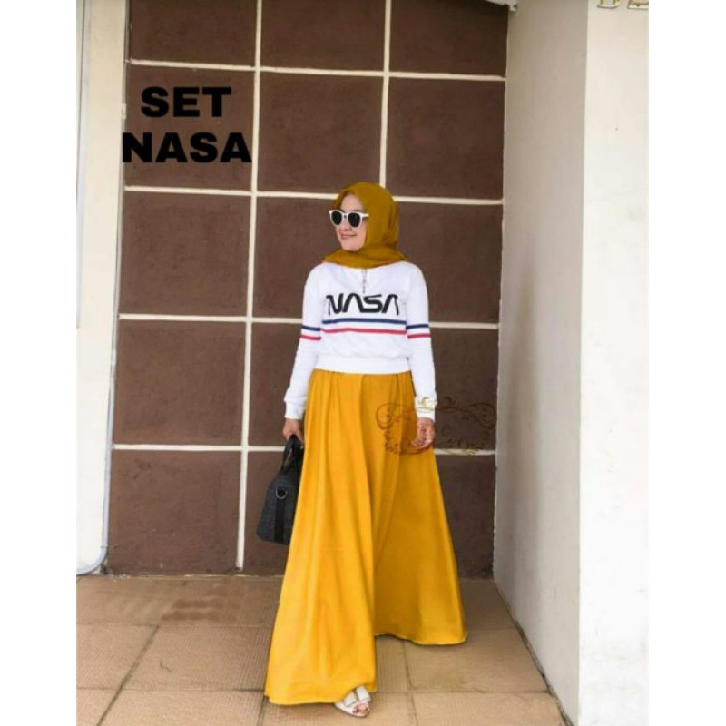 STELAN ROK MAXI/STELAN ROK BAJU TANGAN PANJANG