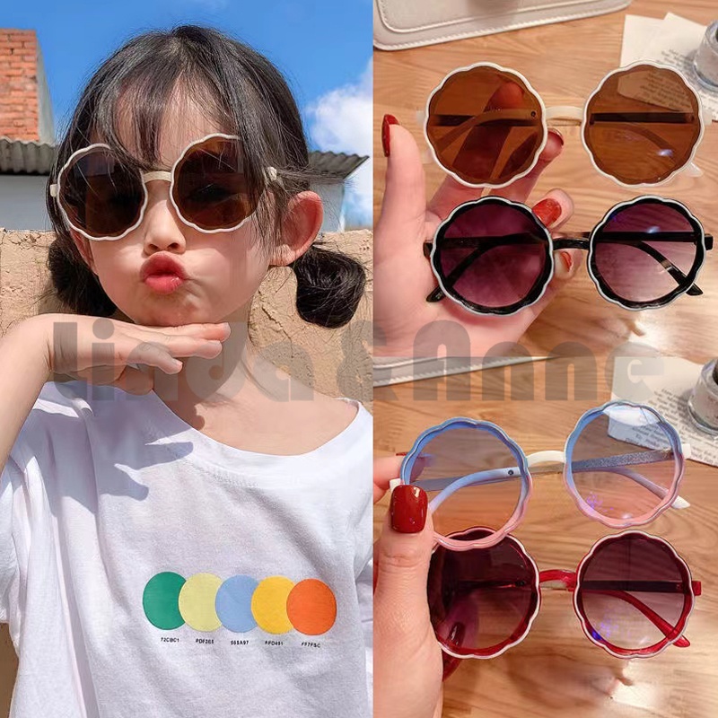 Kacamata Hitam Anak Bulat New Trend Fashion Korean Import - Kacamata Bulat Anak Kekinian