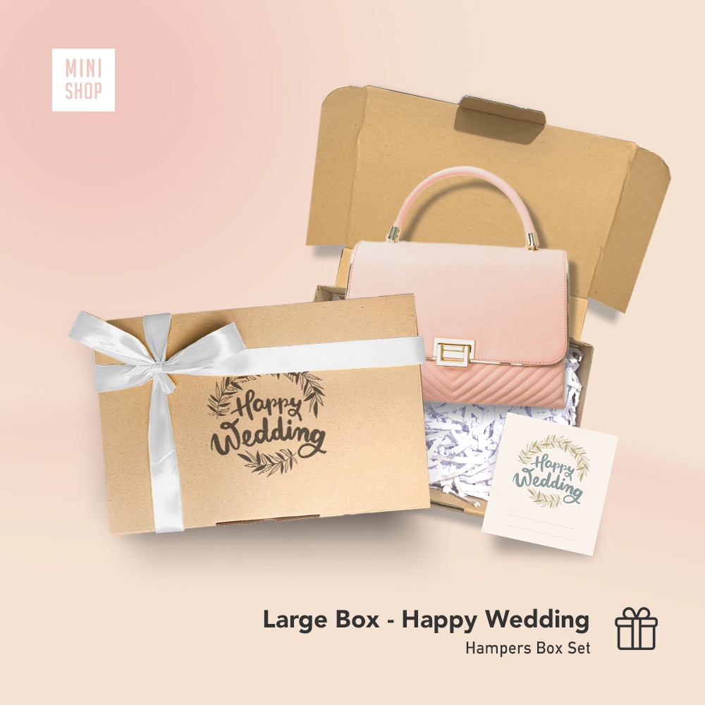 

Box Kado Kardus Hampers Happy Wedding ( pernikahan / kotak kado / kemasan )