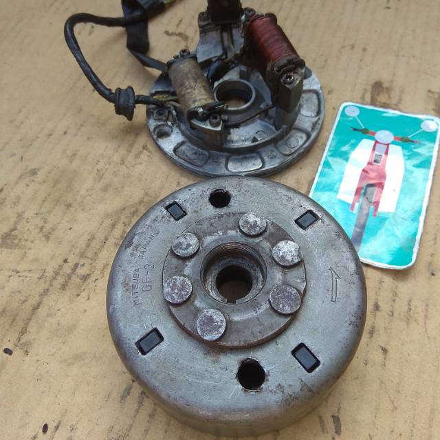 magnet set spul pulser honda astrea prima engkel ori original second bekas upgrade c50 c70 c700 c800