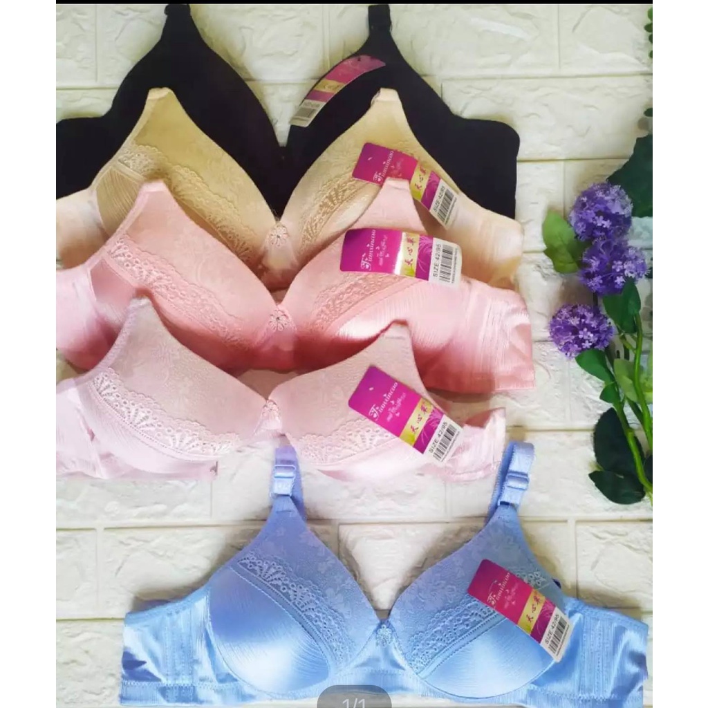 bh bra tanpa kawat cup besar / size 36 38 40 42 / real picture / good quality