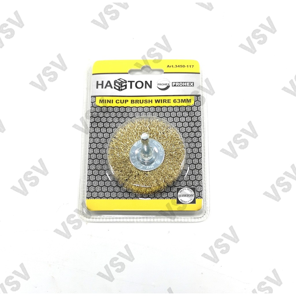 Hasston Sikat Kawat Gagang 63mm 3450-117 Mata bor sikat kawat