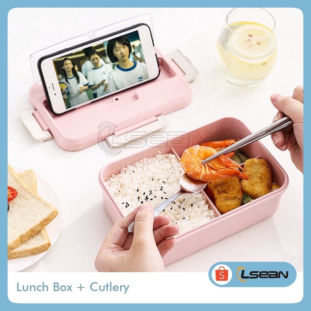 LUNCH BOX SET /KOTAK MAKAN LENGKAP DENGAN SENDOK GARPU