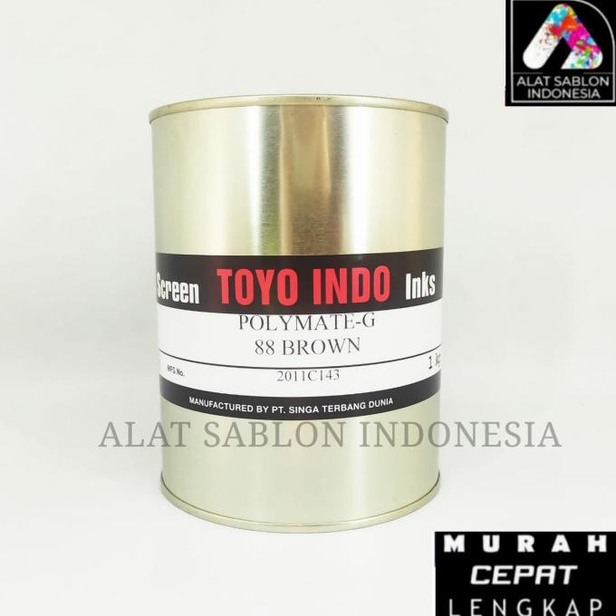 

Cuci Gudang Tinta Toyo Polymate Brown 88 Tinta Sablon Plastik 1Kg Limited