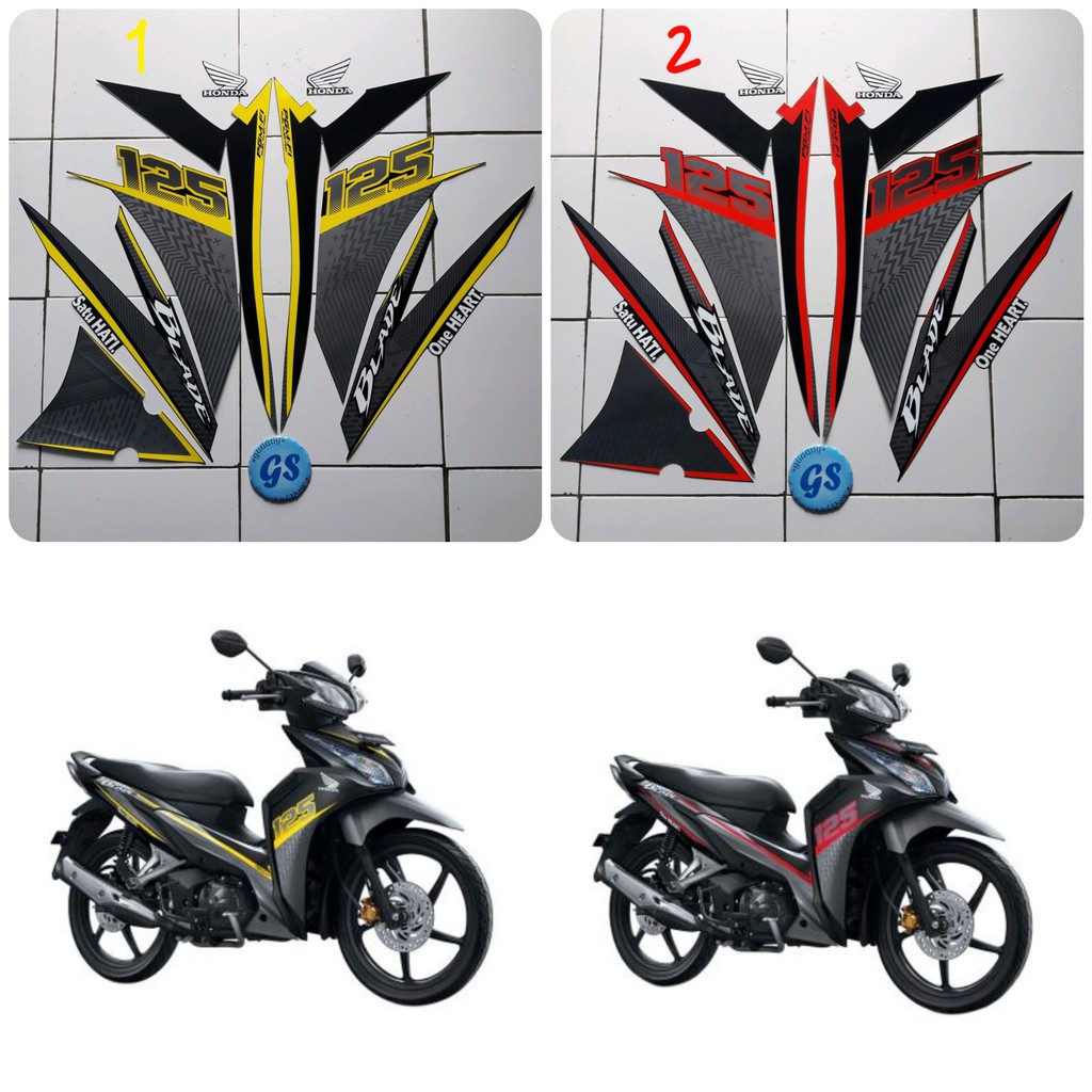 sticker motor stiker blade r 125 fi 2016