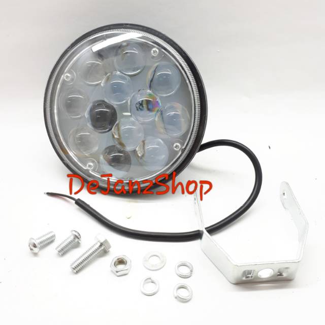 Lampu Tembak / Sorot / Baja Laser LED 12 Titik. BULAT. 36 watt.off road