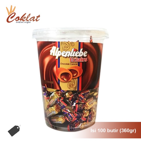 

Permen Alpenliebe Eclairs isi 100 pcs / Permen Coklat / Alpenlibe Candy Coklat Caramel 360gr