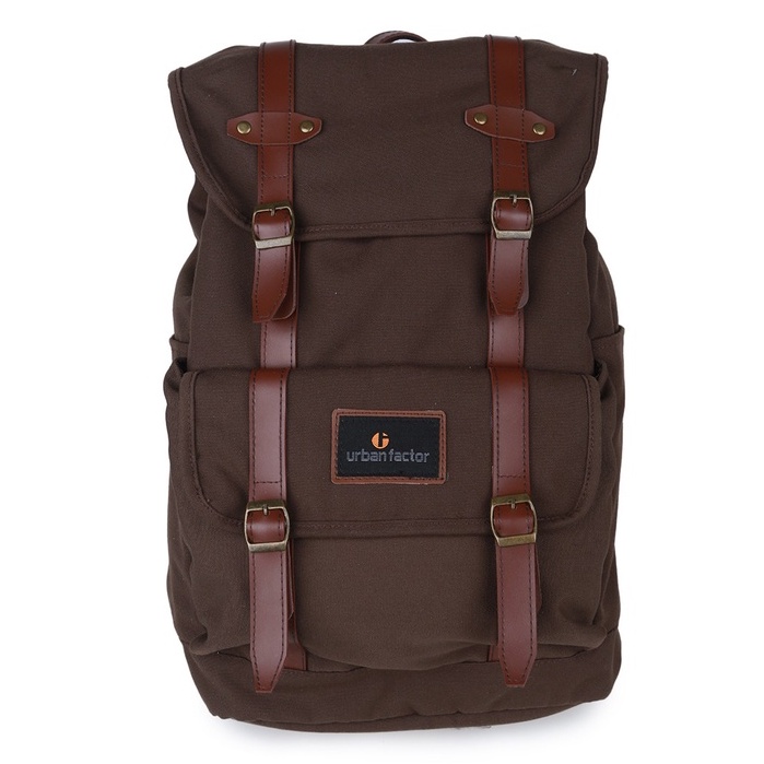 MIX UP BROWN |ManNeedMe x URBAN| Tas Ransel Pria Wanita Tas Backpack ORIGINAL