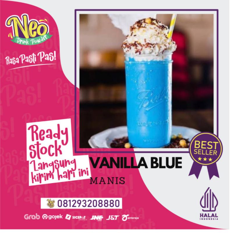 

Bubuk Minuman Rasa Vanilla Blue 1 Kg/Vanilla Blue Powder/Bubuk rasa Vanilla Blue/Serbuk rasa Vanilla blue 1 Kg/serbuk rasa vanila/bubuk rasa vanilla