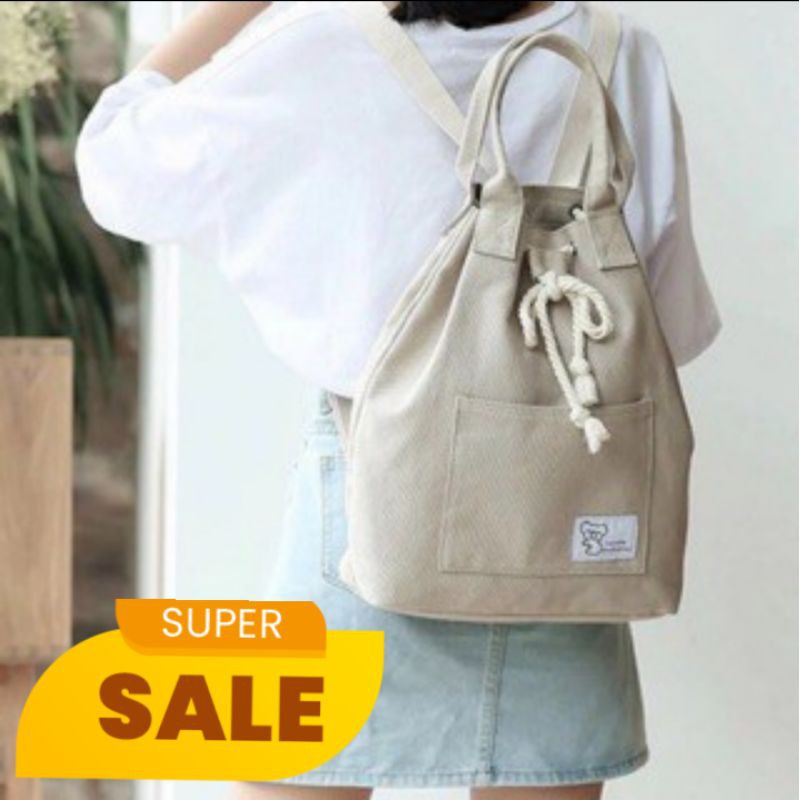 TAS WANITA ransel SERUT backpack gendong terbaru multifungsi kekinian murah impor branded korea mini
