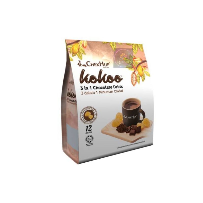 

Chek Hup 3 in 1 KoKoo Hot Chocolate 40g x 15 sachets/Import
