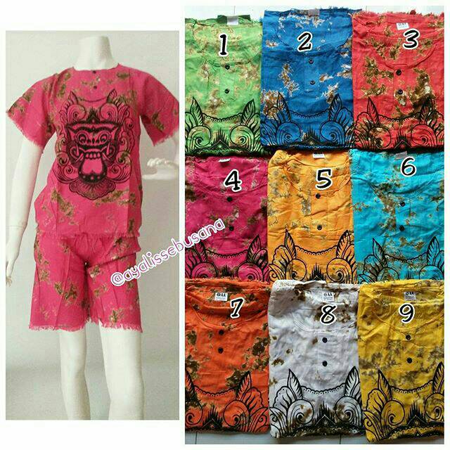 Setelan barong dewasa cewek/ setelan baju barong bali
